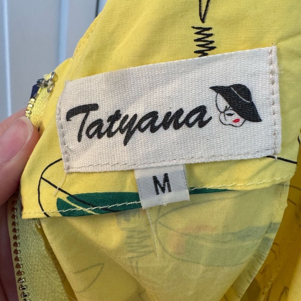 Tatyana size Medium “Cheers” A-line fit and flare dress - Picture 3 of 7
